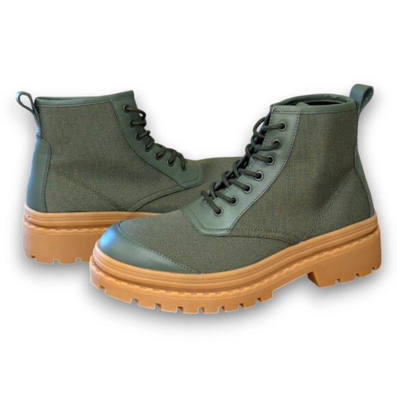 BOSS Nebular Men's Green Leather/Textile Hike Boots US 9 (UK 8 EU 42) MSRP $230 - Picture 4 of 4